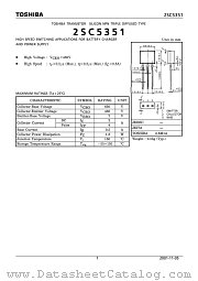 2SC5351 datasheet pdf TOSHIBA