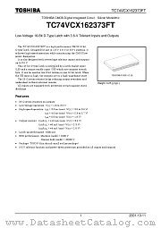 TC74VCX162373FT datasheet pdf TOSHIBA