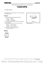 TA2016FN datasheet pdf TOSHIBA