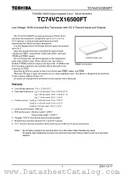 TC74VCX16500FT datasheet pdf TOSHIBA