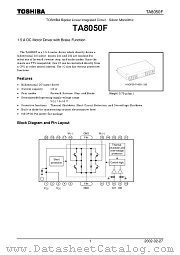 TA8050F datasheet pdf TOSHIBA