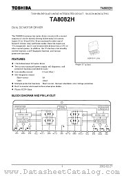 TA8082H datasheet pdf TOSHIBA