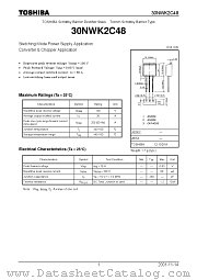 30NWK2C48 datasheet pdf TOSHIBA