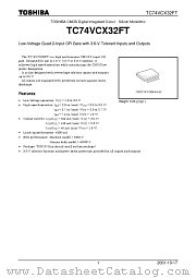 TC74VCX32FT datasheet pdf TOSHIBA