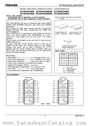 TC74VHC244F datasheet pdf TOSHIBA