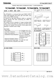 TC74AC08P datasheet pdf TOSHIBA