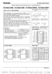 TC74AC139FT datasheet pdf TOSHIBA