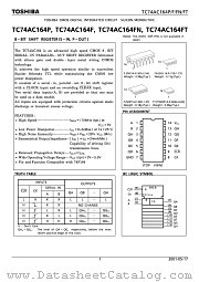 TC74AC164P datasheet pdf TOSHIBA