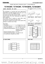 TC74AC86P datasheet pdf TOSHIBA