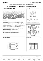 TC74HC08AP datasheet pdf TOSHIBA