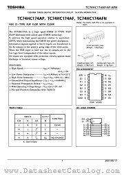 TC74HC174AF datasheet pdf TOSHIBA