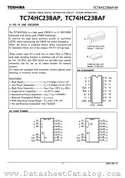 TC74HC238AF datasheet pdf TOSHIBA