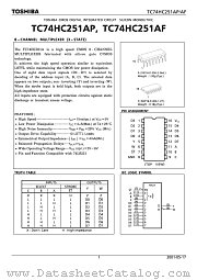 TC74HC251AP datasheet pdf TOSHIBA