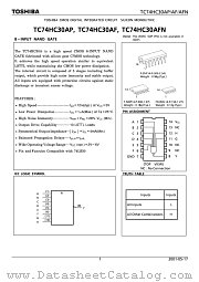 TC74HC30AFN datasheet pdf TOSHIBA