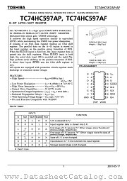 TC74HC597AF datasheet pdf TOSHIBA
