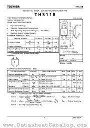 THS118 datasheet pdf TOSHIBA