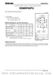 SSM6P09FU datasheet pdf TOSHIBA