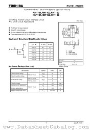 RN1104 datasheet pdf TOSHIBA