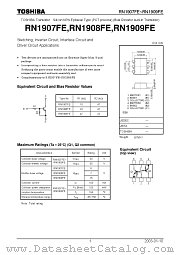 RN1907FE datasheet pdf TOSHIBA