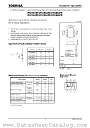 RN1963FE datasheet pdf TOSHIBA