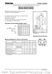 RN2502 datasheet pdf TOSHIBA