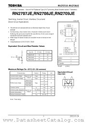 RN2707JE datasheet pdf TOSHIBA