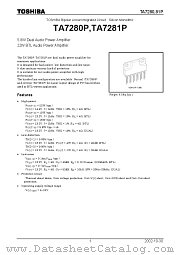 TA7281P datasheet pdf TOSHIBA