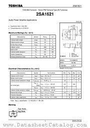 2SA1621 datasheet pdf TOSHIBA