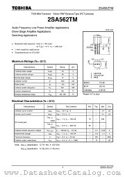 2SA562TM datasheet pdf TOSHIBA