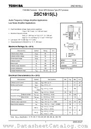 2SC1815(L) datasheet pdf TOSHIBA