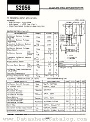 S2056 datasheet pdf TOSHIBA