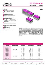 TEN4-2413 datasheet pdf Traco Electronic AG