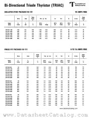 BTW18-100 datasheet pdf Transitron Electronic