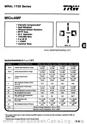 MRAL1720-2 datasheet pdf TRW