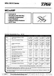 MRA0610 datasheet pdf TRW