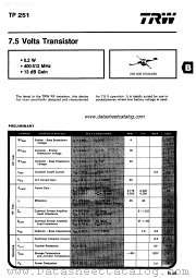 TP251 datasheet pdf TRW