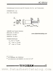 AC125U(z) datasheet pdf TUNGSRAM