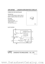 KA7524 datasheet pdf Unisonic Technologies