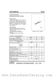 UTCMCR100 datasheet pdf Unisonic Technologies