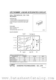 TA7668BP datasheet pdf Unisonic Technologies