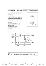 UTCKA8602 datasheet pdf Unisonic Technologies