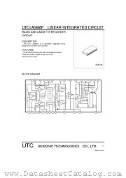 UTCLAG665F datasheet pdf Unisonic Technologies