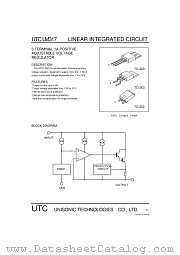UTCLM317 datasheet pdf Unisonic Technologies