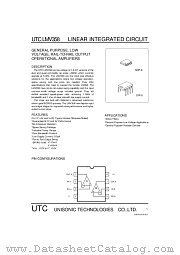 UTCLMV358 datasheet pdf Unisonic Technologies