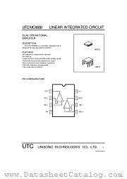 UTCMC4558 datasheet pdf Unisonic Technologies