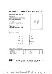 UTCTA31002A datasheet pdf Unisonic Technologies