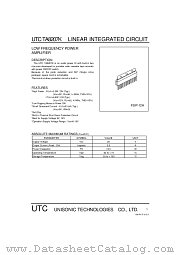 UTCTA8207K datasheet pdf Unisonic Technologies