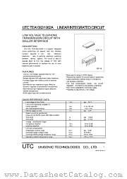 UTCTEA1062 datasheet pdf Unisonic Technologies