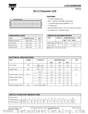 LCD-020M002M datasheet pdf Vishay
