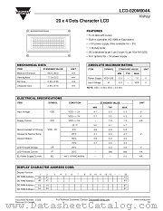 LCD-020M004A datasheet pdf Vishay